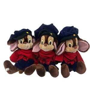 Vintage 1980s LOT 3 Don Bluth An American Tail Fievel Mousekewitz Plush Dolls